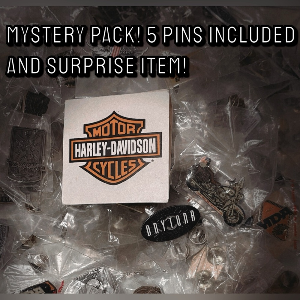 1990s Harley Davidson Pins Mystery Pack of (5)